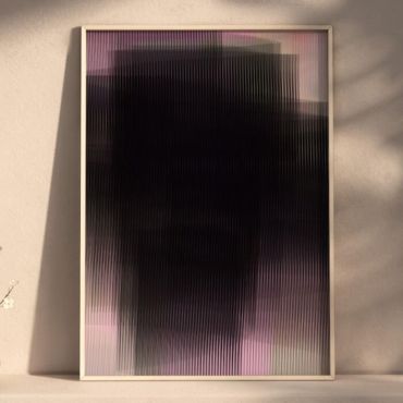cuadros para oficina arte minimalista de rosa y negro