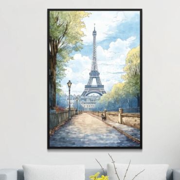 cuadros para oficina paisaje de la torre eiffel