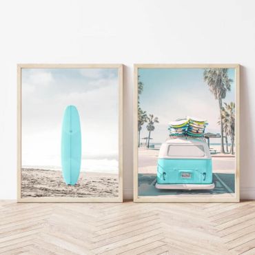Cuadros para Sala - Tabla de surf Set de 2

