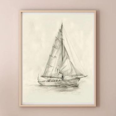 cuadro vintage del velero