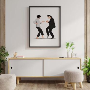 Cuadros de Peliculas - Pulp Fiction Minimalista