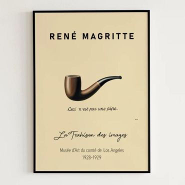 Cuadros de Famosos - La Traición de las Imágenes de René Magritte
