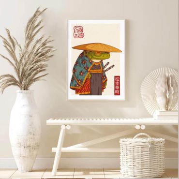 Cuadros de Famosos - Anfibio Samurai de Matsumoto Hoji