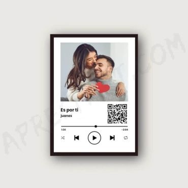 Cuadros Personalizados - Cuadros Spotify con QR