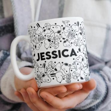 Tazas con Foto - Snoopy con patrones
