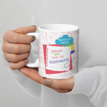 Tazas con Nombre - Feliz día maestro