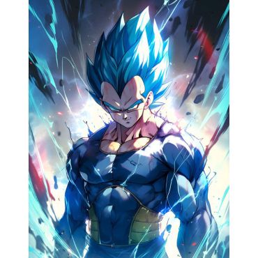 Pósters de Dragon Ball - Vegeta Super Saiyajin Blue