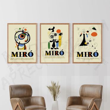 Joan Miró - Maleri Litografi - Set de 3