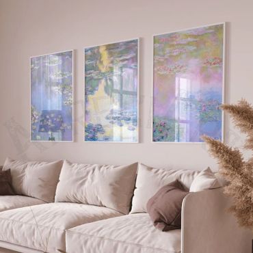 Claude Monet - Water Lilies - Set de 3