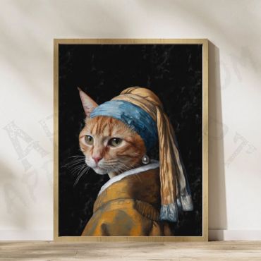 Johannes Vermeer - Girl with a Pearl Earring - Parody