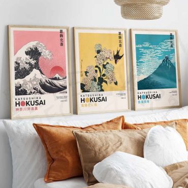 Katsushika Hokusai - Eternal Elements - Set de 3