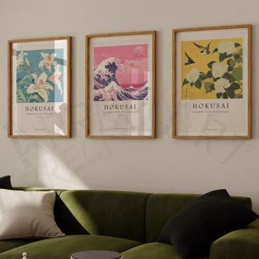 Katsushika Hokusai - Natural Prints - Set de 3