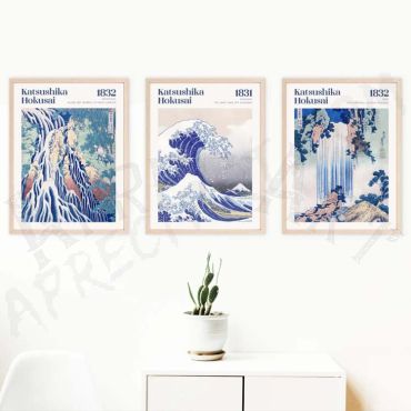 Katsushika Hokusai - The Power of Water - Set de 3