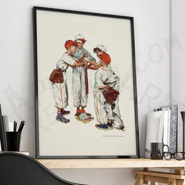 Norman Rockwell - Baseball team