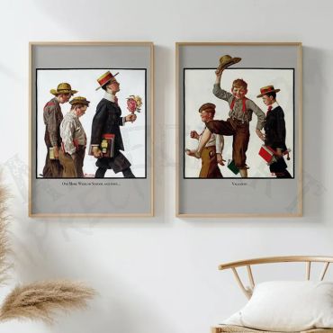 Norman Rockwell - Vacation - Set de 2