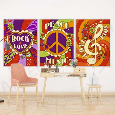 Cuadros Aesthetic - Rock y Paz Eterna