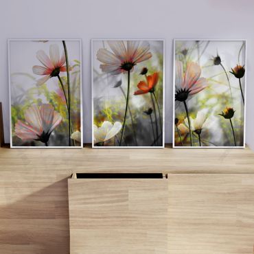 Cuadros de Flores - Rincón Floral - Set de 3