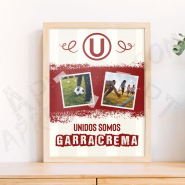 Cuadros de la U - Unidos Somos Garra Crema
