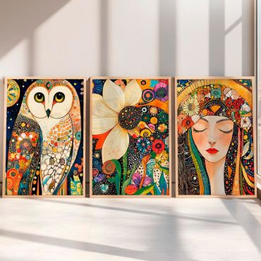 Arte Digital (IA) - Sueños de Luz y Naturaleza - Set de 3 - V3