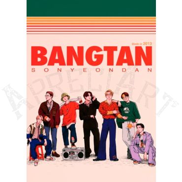 Pósters de BTS - BTS Retro Art