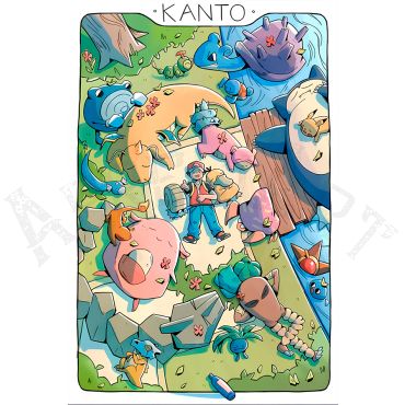 Pósters de Pokémon - Kanto