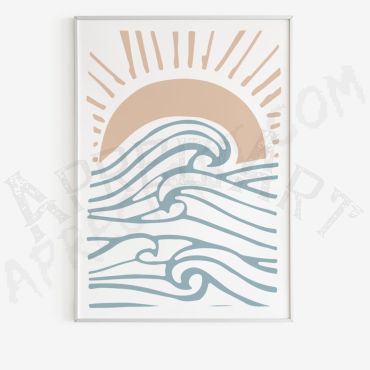 Cuadros de Arte Bohemio - Amanecer en el mar