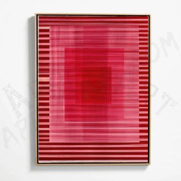 cuadro abstracto rojo