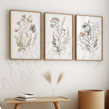 cuadro de flores naturaleza silvestre
