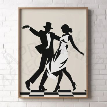 cuadro de pareja bailando