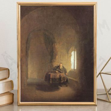 Cuadro de Rembrandt van Rijn - Lectura Filosófica