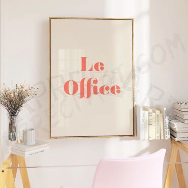 Cuadro Le Office Rosa Rubor