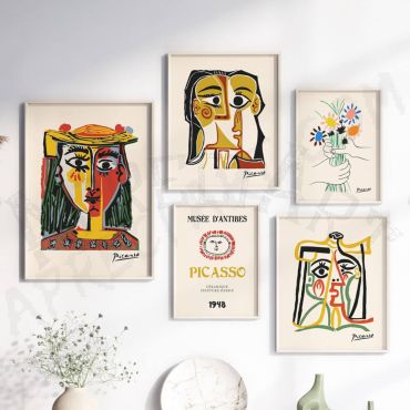 Cuadros De Picasso - Emociones Humanas - Set de 3
