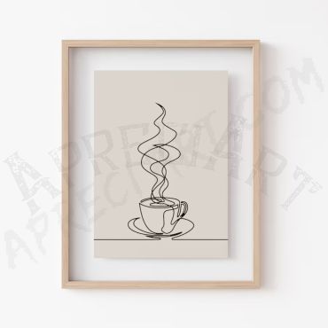 Cuadros para Cocina - Café Lineal 