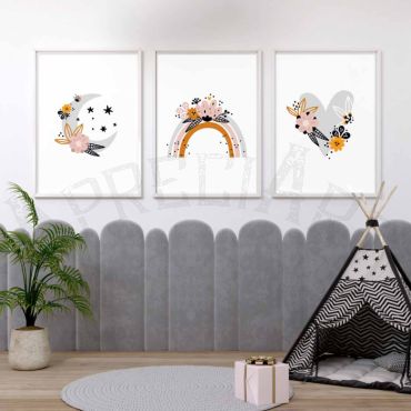 Cuadros para Bebés- El mundo de los Sueños - Set de 3