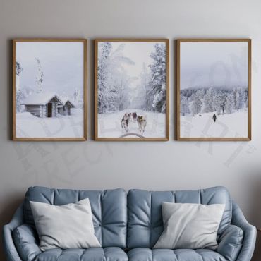 cuadros para sala paisajes invernales