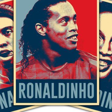 Cuadros de Fútbol - Trío Ronaldinho - Set de 3