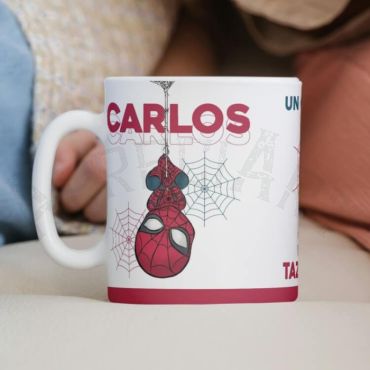 Tazas con Foto - Spiderman de cabeza