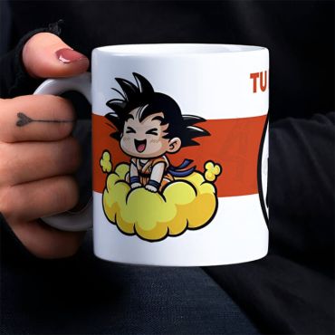 Tazas con Nombre - Goku en la nube voladora