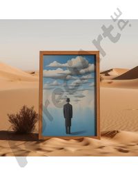 Cuadro al estilo de Rene Magritte Espejo