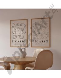 Cuadros de Picasso - Rostros de Piccaso - Set de 2