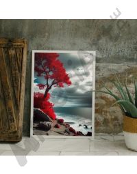 Cuadros de Paisajes - Árbol Rojo