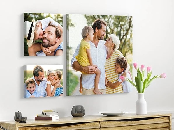 Cuadro de lienzo familiar